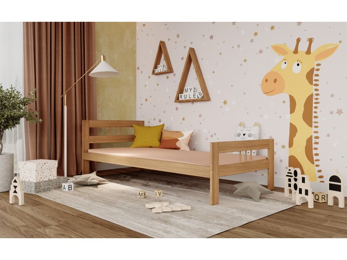 Легло от бук ФИН + двулицев матрак и подматрачна рамка